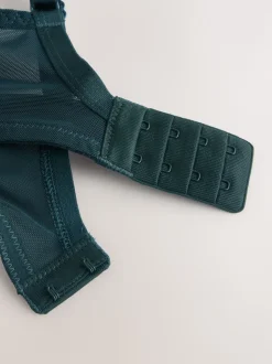 Vert/marine/bleu marine imprimé - DD Lot de soutiens-gorge 3 sans rembourrage pleins avec maintien latéral