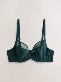 Vert/marine/bleu marine imprimé - DD Lot de soutiens-gorge 3 sans rembourrage pleins avec maintien latéral