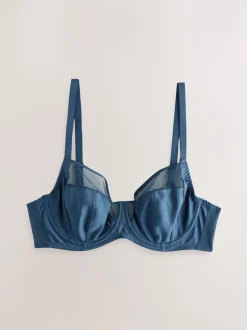 Vert/marine/bleu marine imprimé - DD Lot de soutiens-gorge 3 sans rembourrage pleins avec maintien latéral