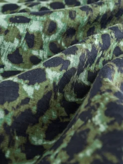 Vert/Noir - Chemise de plage