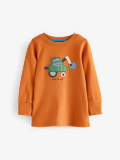 Vert/Orange Transport - Lot de 3 pyjamas Snuggle courts (9mois-10ans)