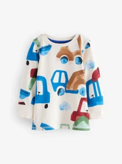 Vert/Orange Transport - Lot de 3 pyjamas Snuggle courts (9mois-10ans)