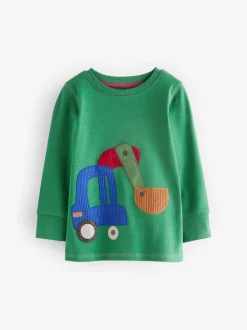 Vert/Orange Transport - Lot de 3 pyjamas Snuggle courts (9mois-10ans)