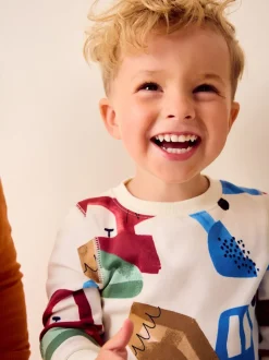 Vert/Orange Transport - Lot de 3 pyjamas Snuggle courts (9mois-10ans)