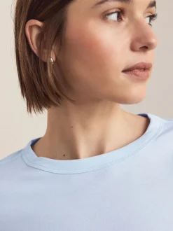 Vert/violet/bleu/écru/rose - T-shirt à manches longues en coton 100% 5 Pack