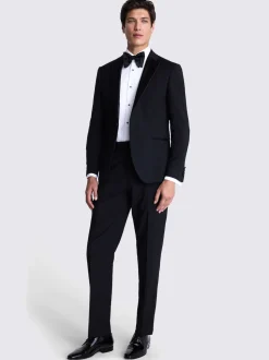 Veste de costume ajustée slim à revers crantés MOSS