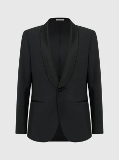 Veste de smoking Reiss Poker Shawl à simple boutonnage et revers châle coupe ajustée