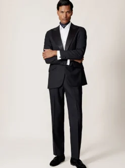 Veste de smoking Reiss Sinatra classique en jacquard à simple boutonnage