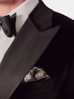 Veste Hawes & Curtis en velours uni noir