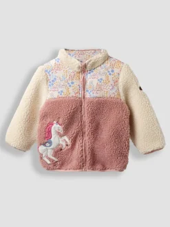 Veste réversible JoJo Maman Bébé en polaire appliquée
