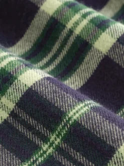 Véhicule bleu/vert - Lot de 2 pyjamas en tissu à carreaux à manches longues (3-16ans)