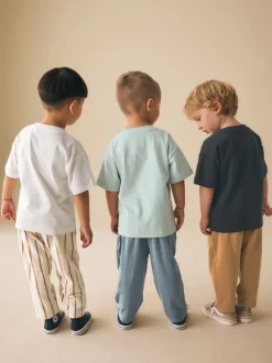 Véhicules bleu/noir/blanc - Manches courtes T-shirt & Survêtement Set 3 Pack (3mths-7yrs)