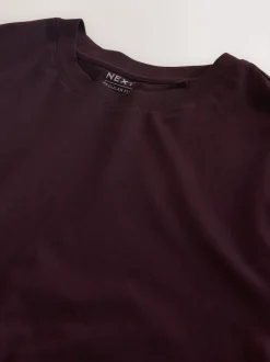 Violet - Ajustement régulier - T-shirt à manches longues de cou d'équipage