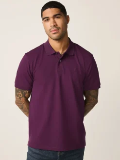 Violet - Ajustement régulier - Polo Manches courtes Pique