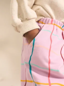 Violet À carreaux lilas - Pantalons Coupe ballon texturés (3mths-7yrs)