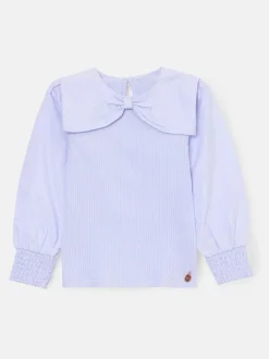 Violet - Chemisier Angel & Rocket Elise à manches longues avec col à nœud