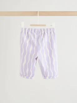 Violet à fleurs - Ensemble 2 Pieces pour T-shirt et Pantalons BÉBÉ (0mois-2ans)