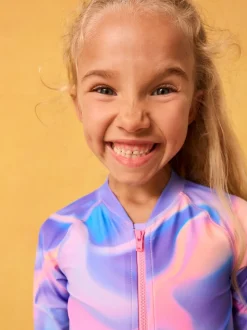 Violet - Maillot de bain Sunsafe à manches longues (3mois-16ans)