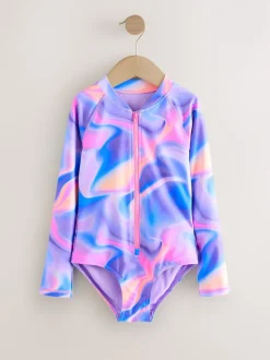 Violet - Maillot de bain Sunsafe à manches longues (3mois-16ans)