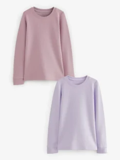 Violet lilas - Haut thermique à manches longues (2-16ans)