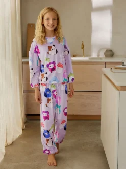 Violet lilas - Pyjama Squishmallows en polaire confortable (5-14ans)