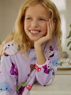 Violet lilas - Pyjama Squishmallows en polaire confortable (5-14ans)