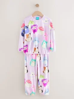 Violet lilas - Pyjama Squishmallows en polaire confortable (5-14ans)