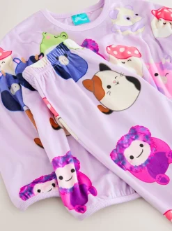 Violet lilas - Pyjama Squishmallows en polaire confortable (5-14ans)
