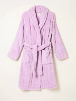 Violet lilas - Robe de chambre texturée confortable FatFace