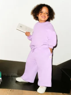 Violet lilas - Sweat à col ras du cou (3mths-7yrs)