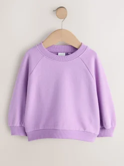 Violet lilas - Sweat à col ras du cou (3mths-7yrs)