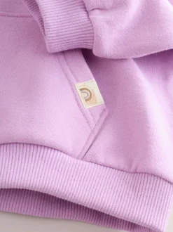 Violet lilas - Sweat-shirt à col zippé (3mois-7ans)