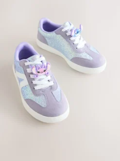 Violet paillettes Lilo & Stitch - Baskets de style de vie Dentelle-up