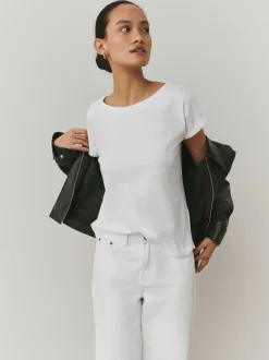 Violet/bleu/jaune beurré/rose/blanc - Lot de 5 T-shirts à mancherons