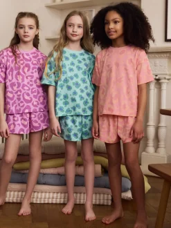 Violet/orange - Lot de 3 pyjamas (3-16ans)