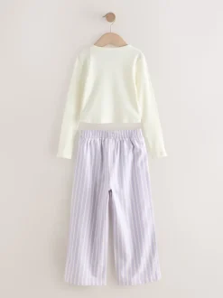 Violet/vert - Lot de 2 pantalons de pyjama tissés (3-16ans)