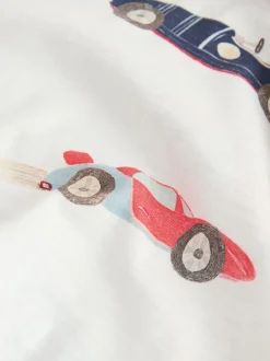 Voiture aquarelle blanche - T-shirt imprimé sur l’ensemble à manches courtes (3 mois7 ans) (3mois7ans)