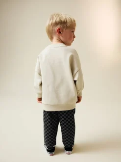 Voiture écrue - Ensemble Sweat-shirt et Joggings à Col rond (3mois7ans) (3mois7ans)
