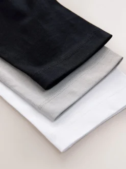 Voitures noir/blanc/gris - Lot de 3 T-shirts à manches longues coupe décontractée avec imprimé graphique (3-16ans)