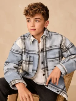 Vérification bleue - Veste-chemise doublée (3-16ans)