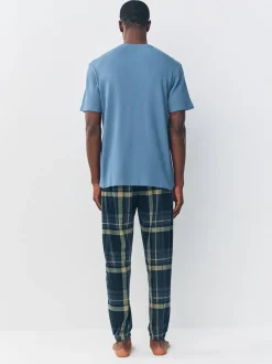 Vérification noire - Ensemble pyjama texturé confortable Motionflex à poignets