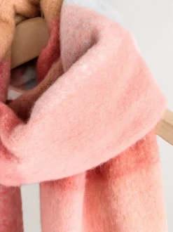 Vérification rose - Écharpe couverture brossée épaisse