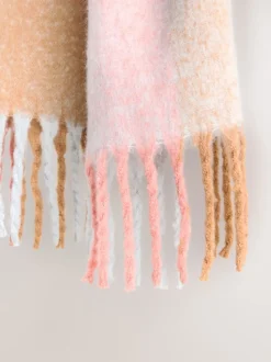 Vérification rose - Écharpe couverture brossée épaisse