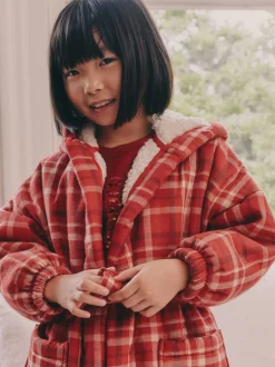 Vérification rouge - Robe de chambre doublée de peau de mouton (9mois16ans)