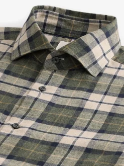 Vérification verte - Chemise en flanelle brossée