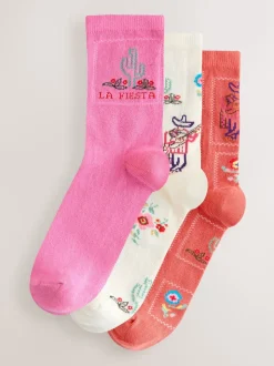 Western neutre Texture - Paquet de chaussettes de cheville 3