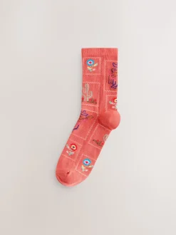 Western neutre Texture - Paquet de chaussettes de cheville 3