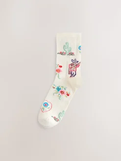 Western neutre Texture - Paquet de chaussettes de cheville 3