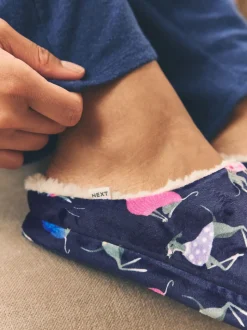 Whippet bleu marine - Chaussons Mule