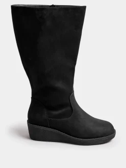 Yours Curve Extra Coupe large Slouch Knee Bottes